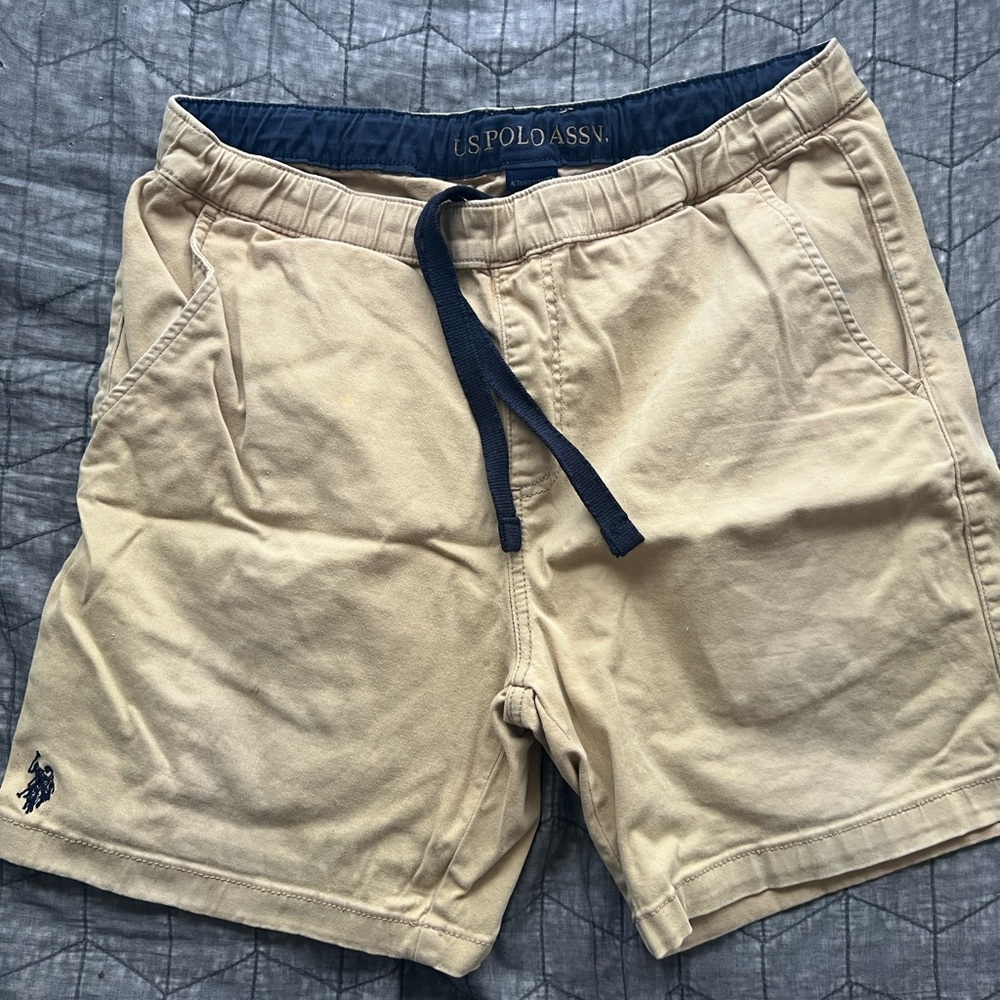 U.S. Polo Assn. Men's Beige Athletic Shorts